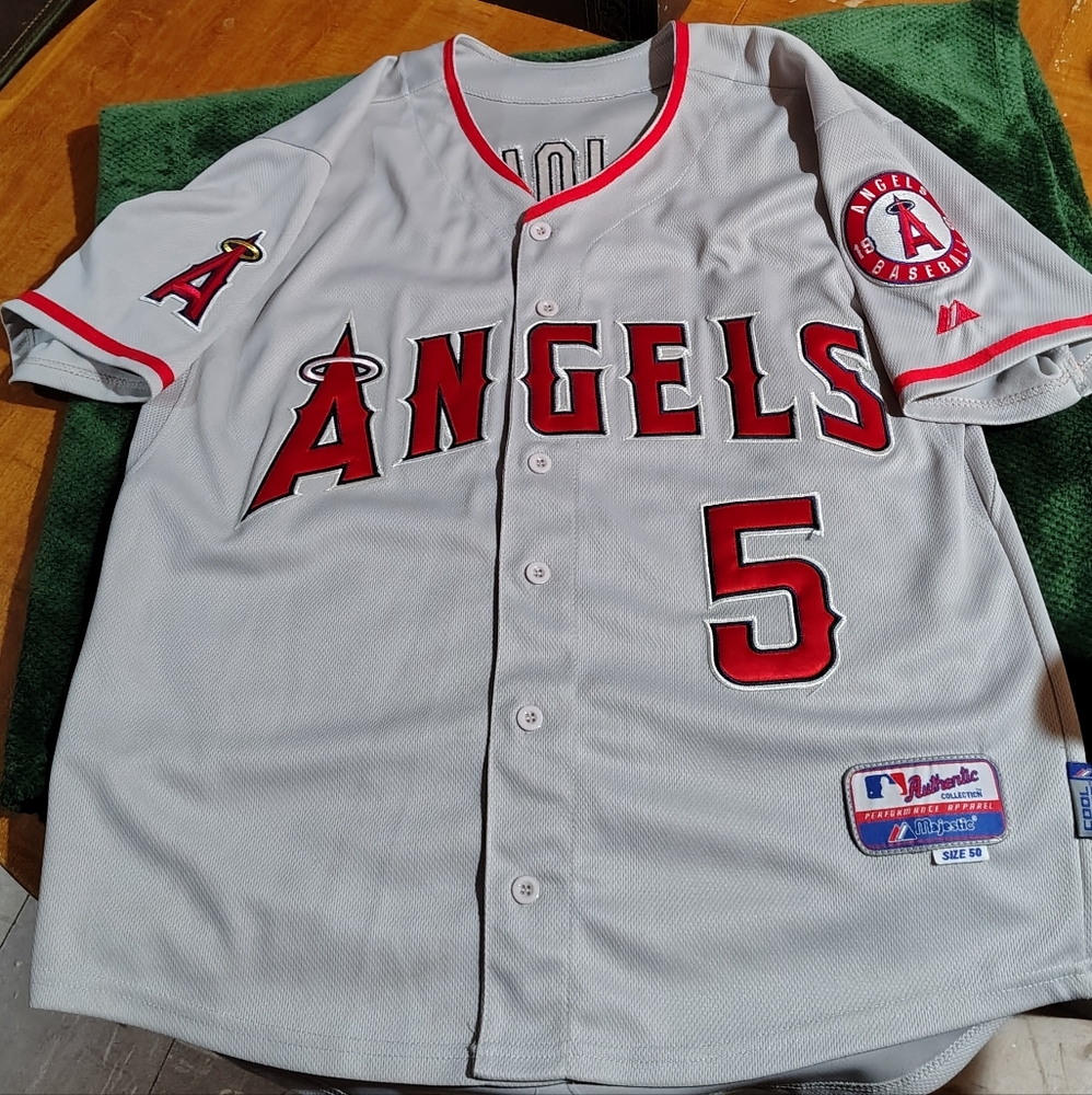 Los Angeles Angels Gray #5 Pujols Baseball Jersey